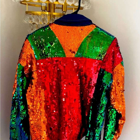 Sequin Denim collared Jacket from Fashion Nova - Picture 4 of 4